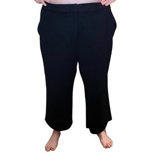 MM La Fleur Crepe Cropped Black Pants Size +3